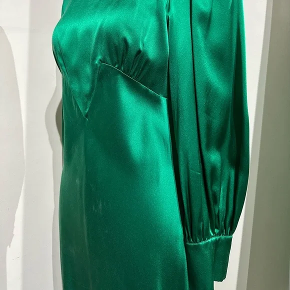 400$ Olivia Von Halle SILK MID-LENGTH DRESS SIZE XS - Picture 7 of 12